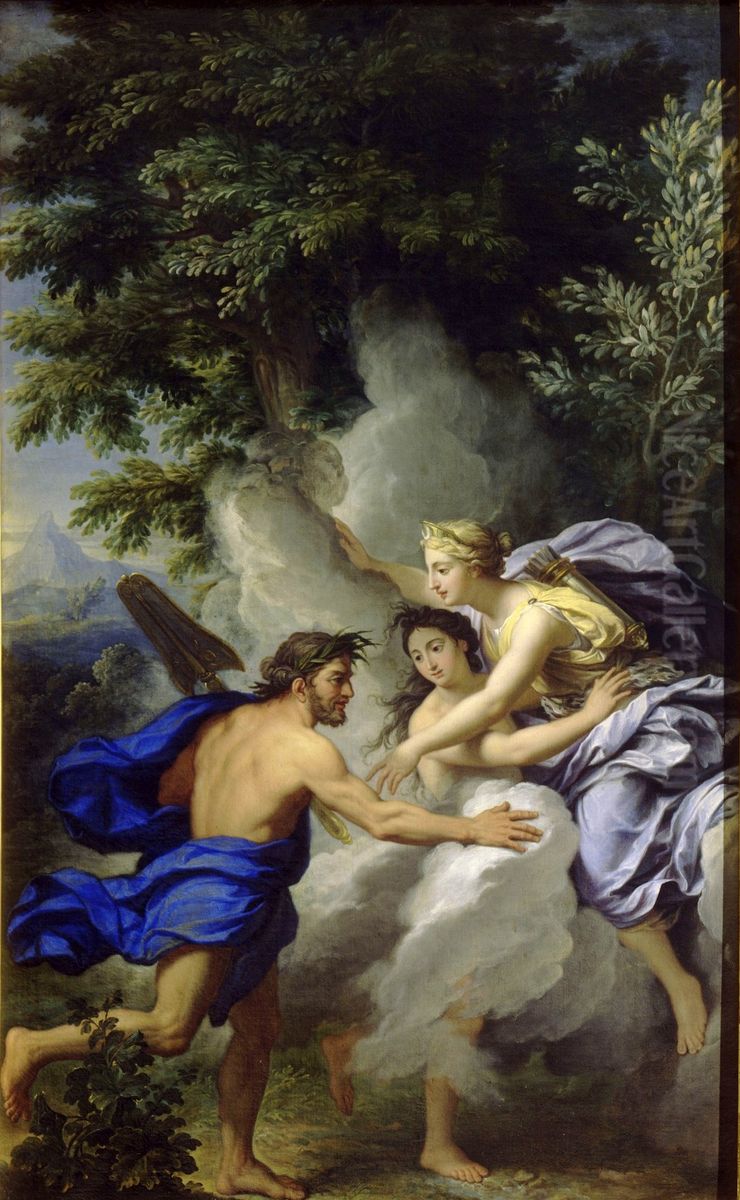 Alpheus and Arethusa Oil Painting by Rene-Antoine Houasse