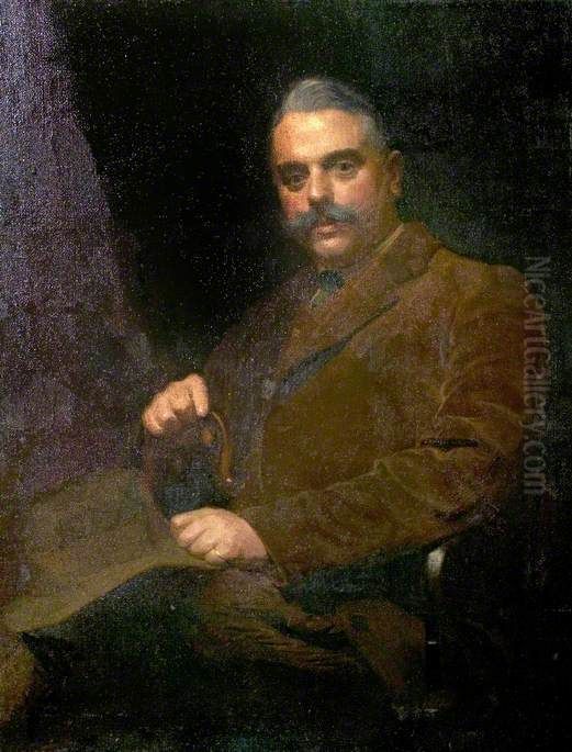 Alfred E. Goodey (1878-1945), 50th Birthday Portrait Oil Painting by Ernest Townsend