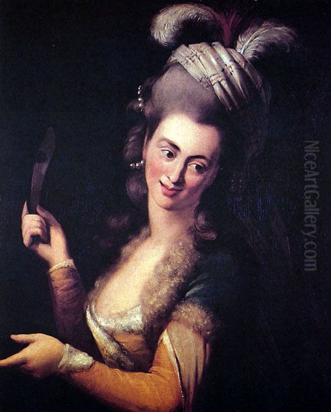Aloysia Weber(1760-1839) as Zemire inAndre Gretry's operaZemire et Azorcirca 1784 Oil Painting by Johann Baptist von Lampi the Elder