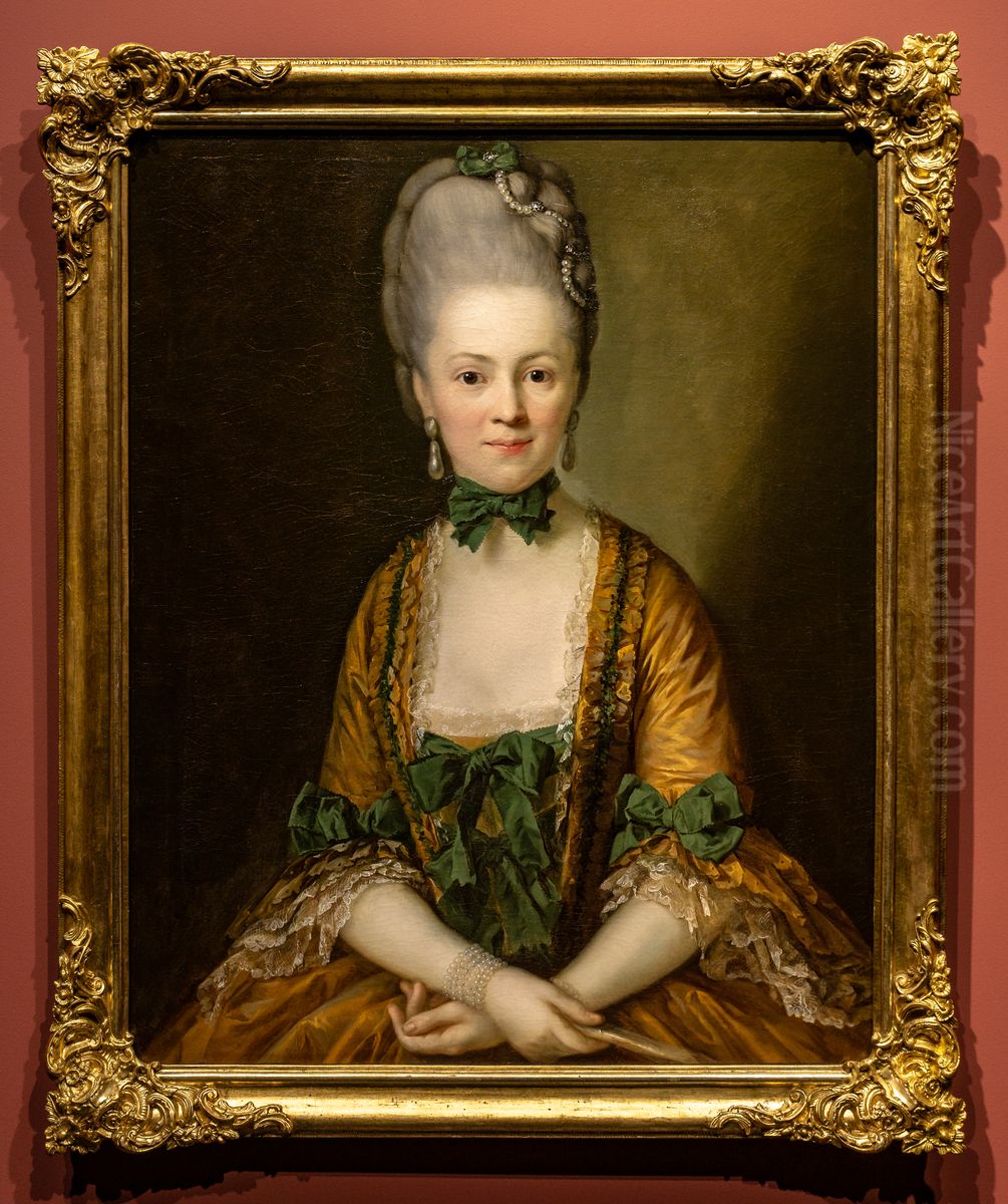 Henriette von Carlowitz, 1772 Oil Painting by Anton Graff