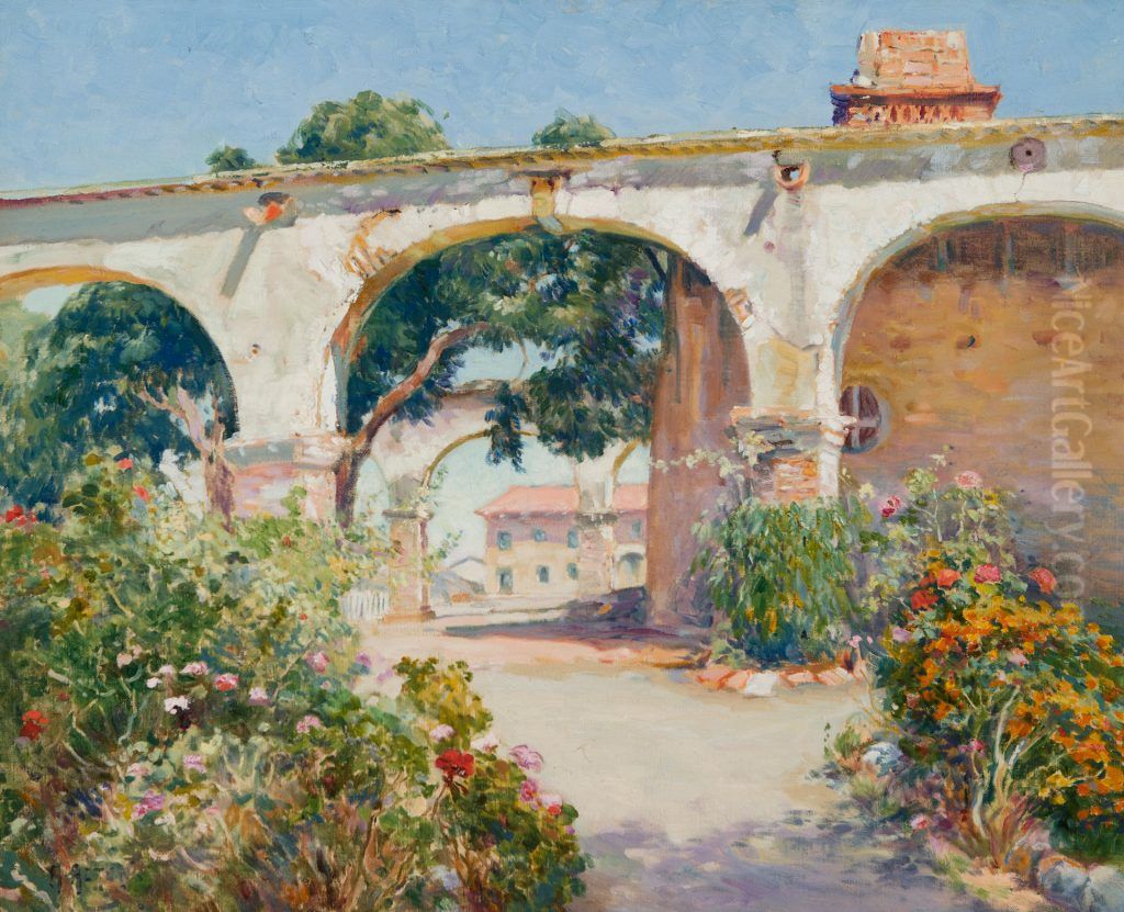 Mission San Juan Capistrano Oil Painting by Mathias Alten