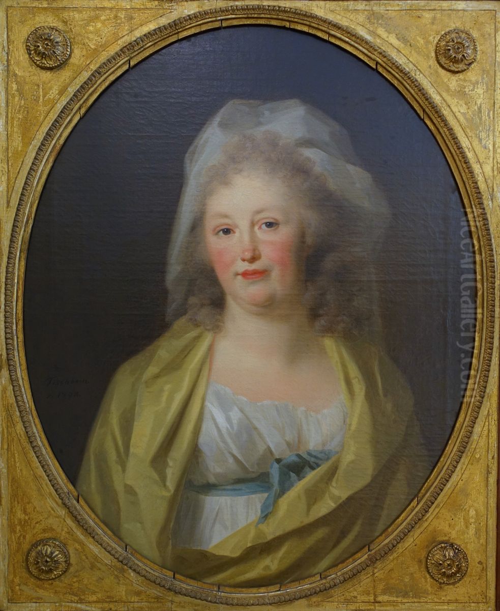 Portrait of Frau von Raumer Oil Painting by Johann Friedrich August Tischbein