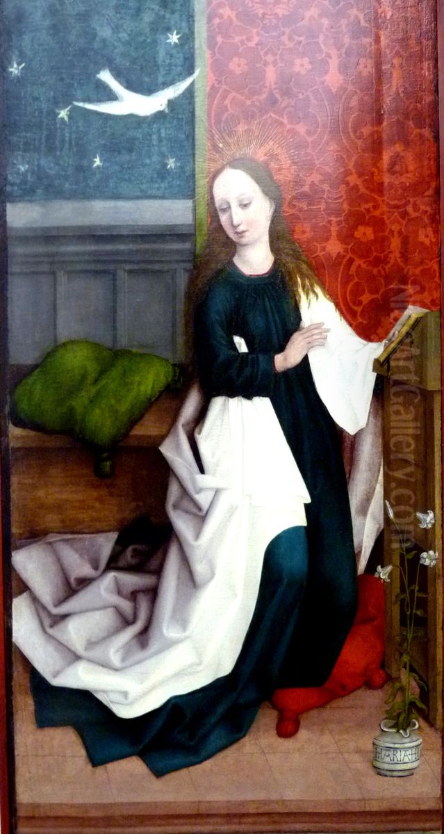 Maria der Verkundigung Oil Painting by Hans Pleydenwurffand workshop