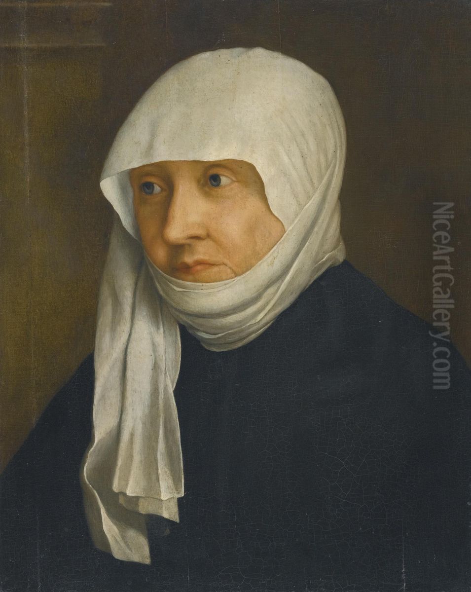 Portrait of a Lady, thought to beSabina of Bavaria(1492-1564) Oil Painting by Christoph Amberger