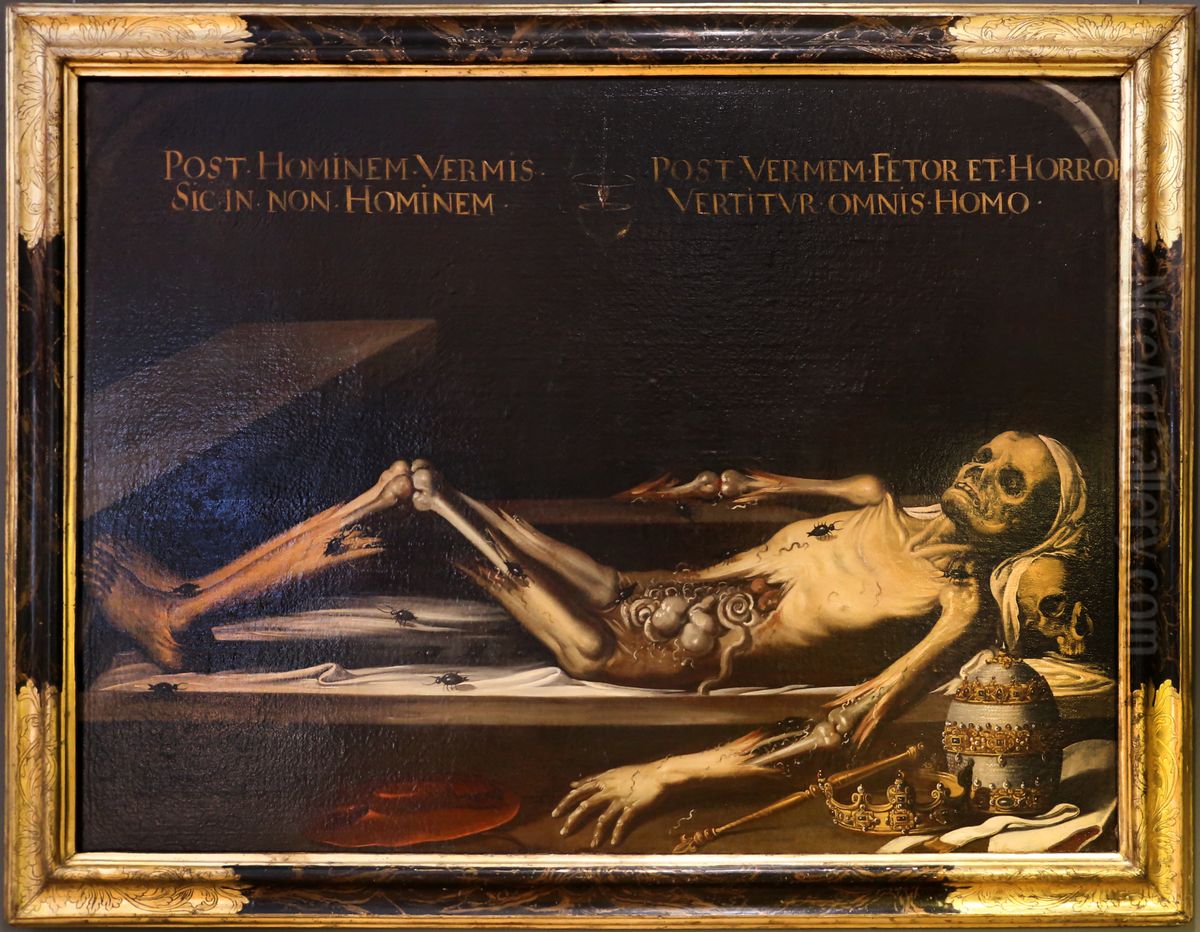 Vanitas Oil Painting by Juan De Valdes Leal