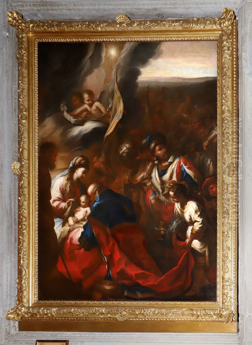 Adoration of the Magi Oil Painting by Alessandro Gherardini