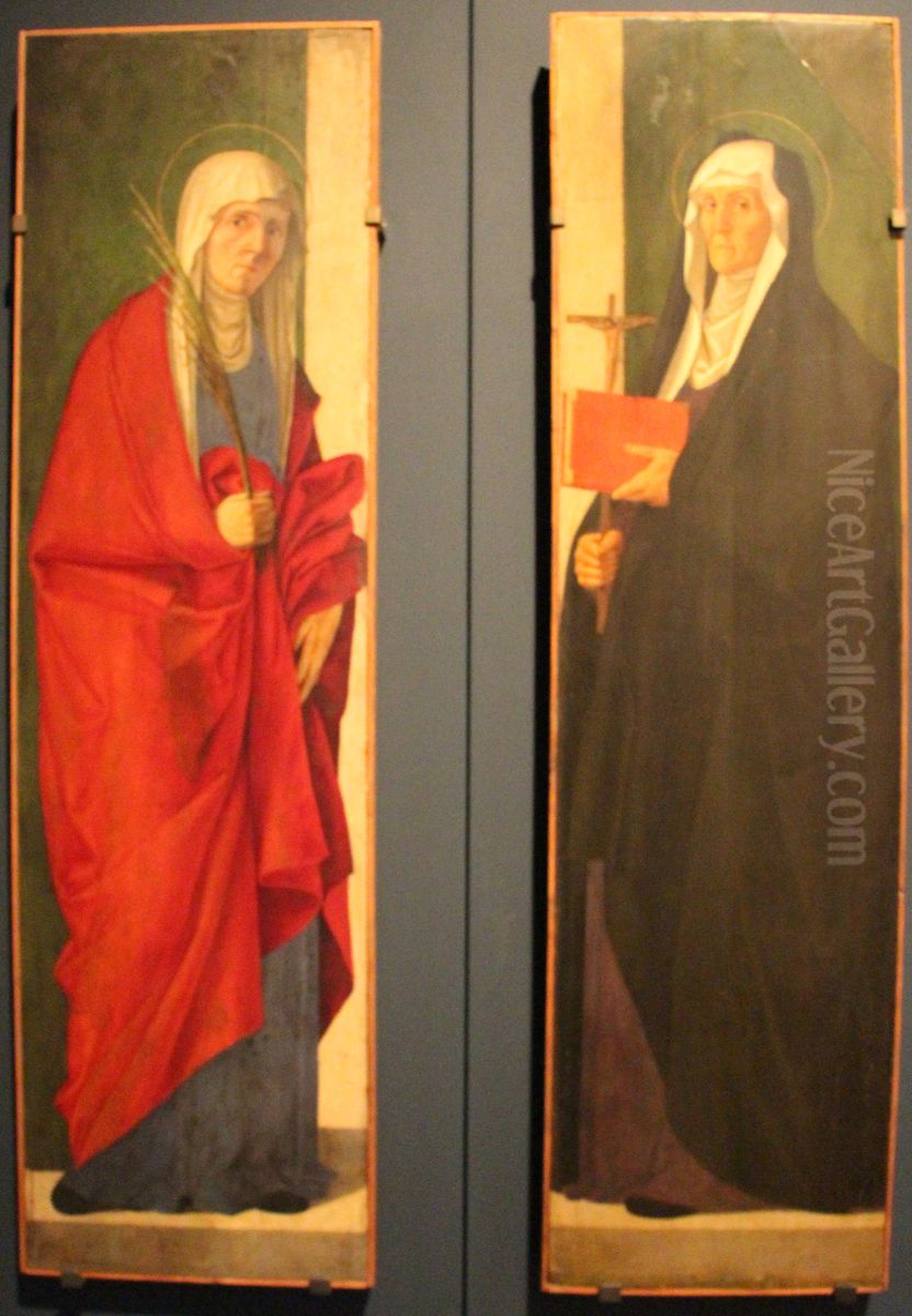 santa martire e santa chiara Oil Painting by Alvise Vivarini