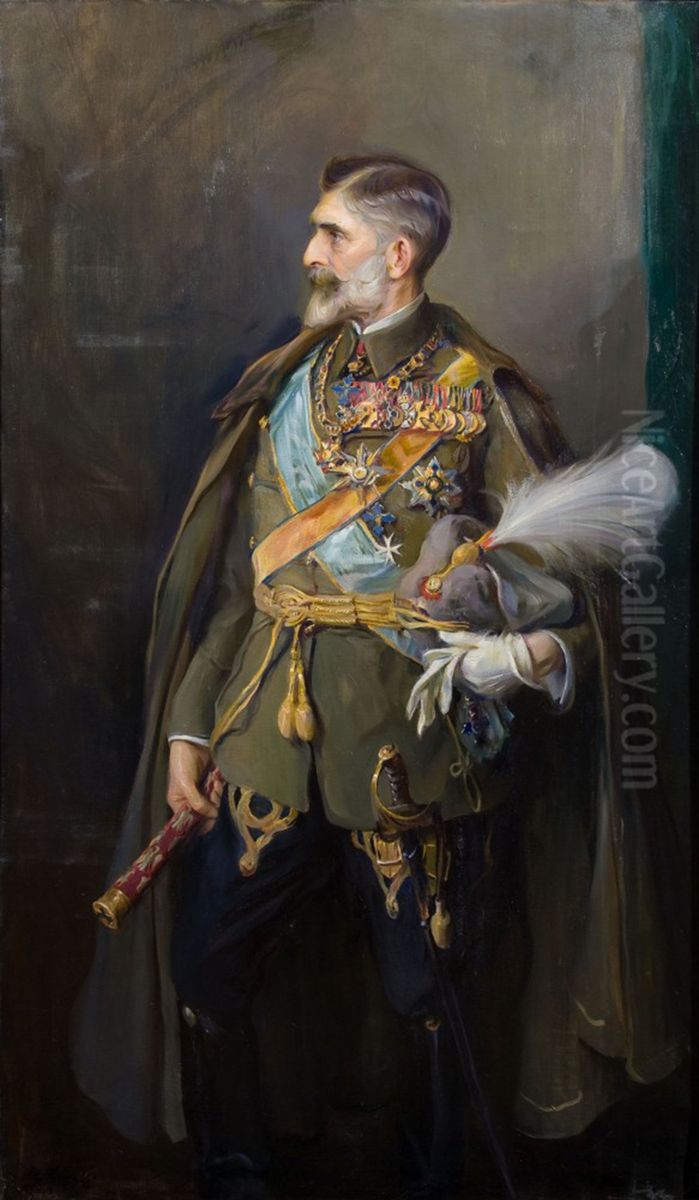 Portretul Regelui Ferdinand I al Romaniei Oil Painting by Philip de Laszlo