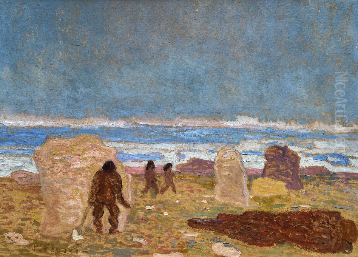 Acechando Oil Painting by Pedro Figari