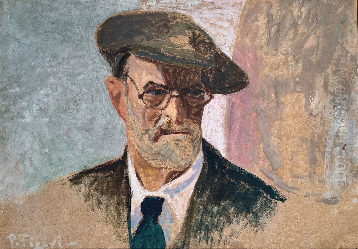 Autorretrato de Pedro Figari Oil Painting by Pedro Figari