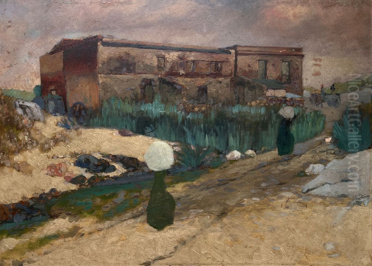 Molino de Perez Oil Painting by Pedro Figari