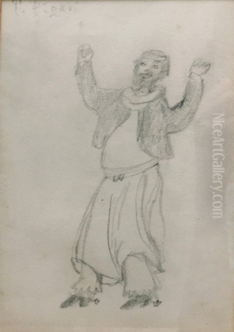 Gaucho bailando Oil Painting by Pedro Figari