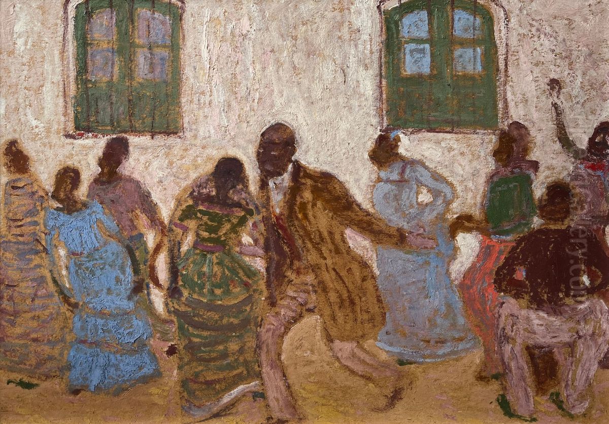 Candombe (pintura) Oil Painting by Pedro Figari