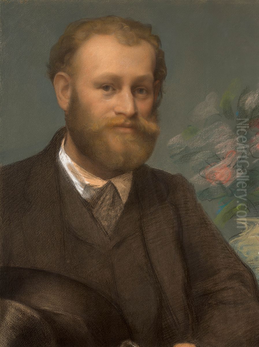 Portrait of Edouard Manet Oil Painting by Felix Bracquemond