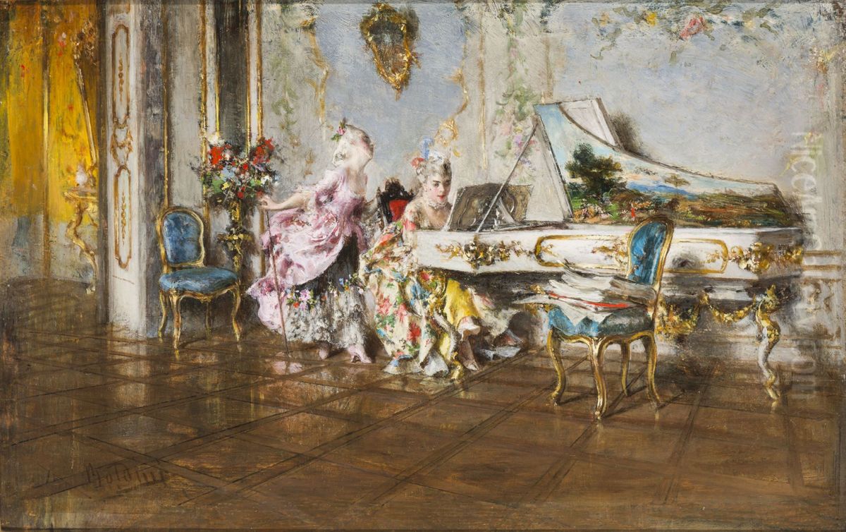 Vecchia canzone Oil Painting by Giovanni Boldini