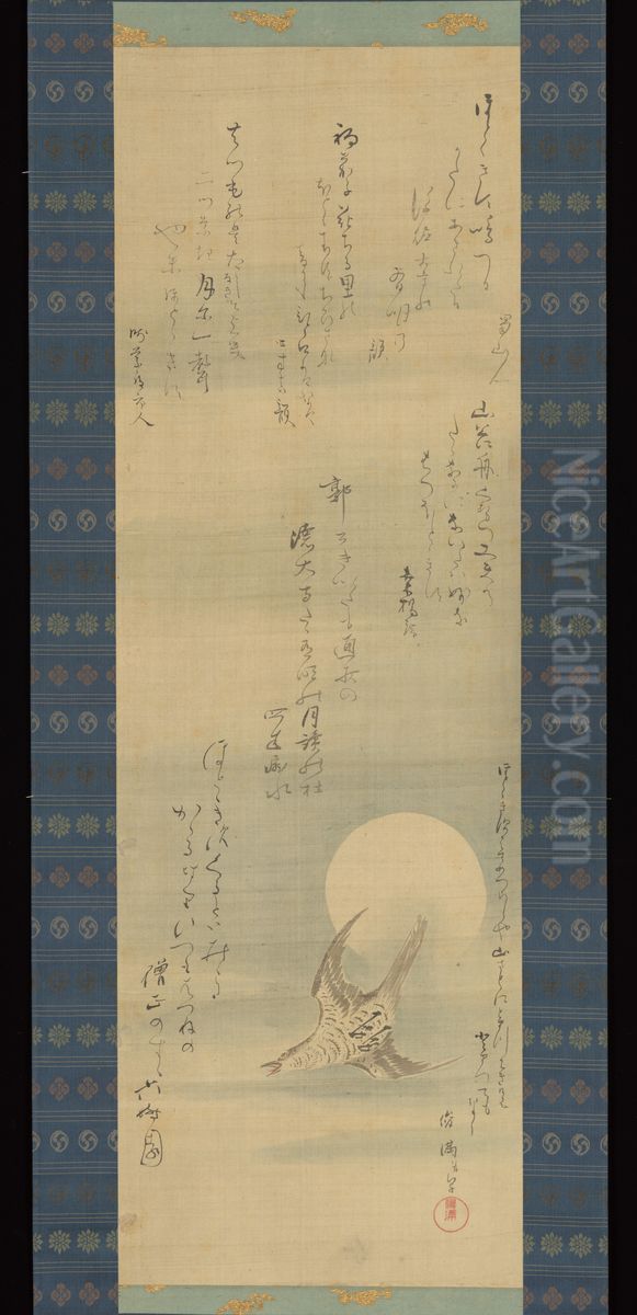 Hototogisu Oil Painting by Kubo Shunman