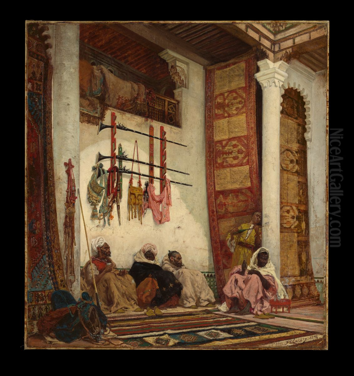 The Opium Smokers Oil Painting by Georges Clairin