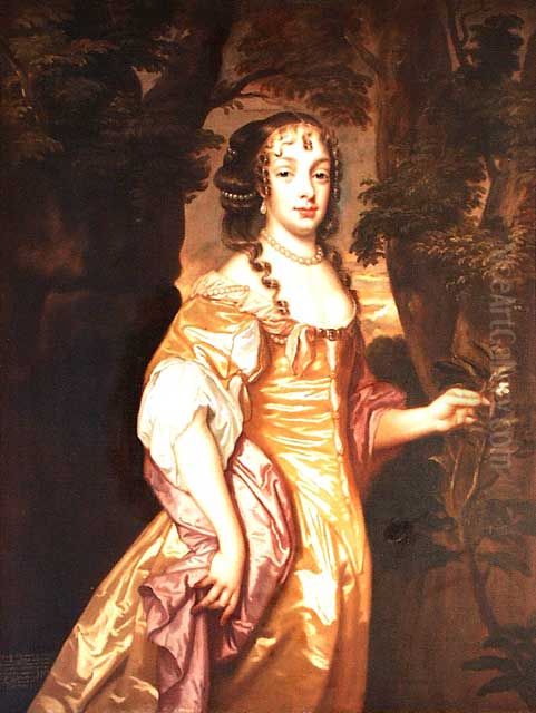 Portrait of Lady Jane (Anne) Powlett, later Countess of Bridgewater Oil Painting by Peter Lely