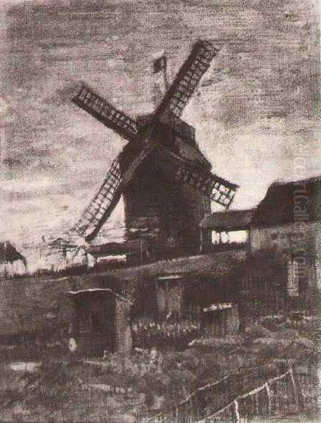 The Moulin de Blute-Fin Oil Painting by Vincent Van Gogh