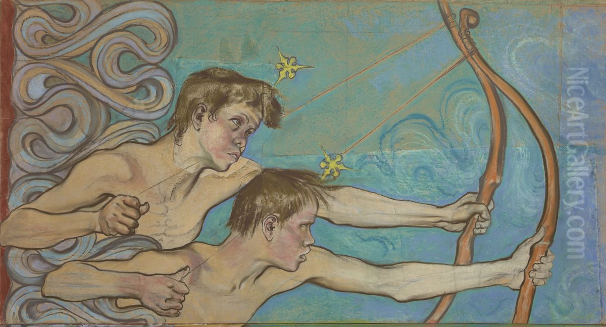 Lucznicy - fragment kompozycji ,,Stracenie aniolow