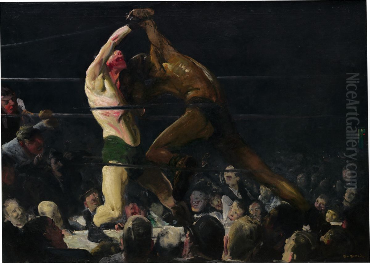 Both Members of This Club Oil Painting by George Wesley Bellows