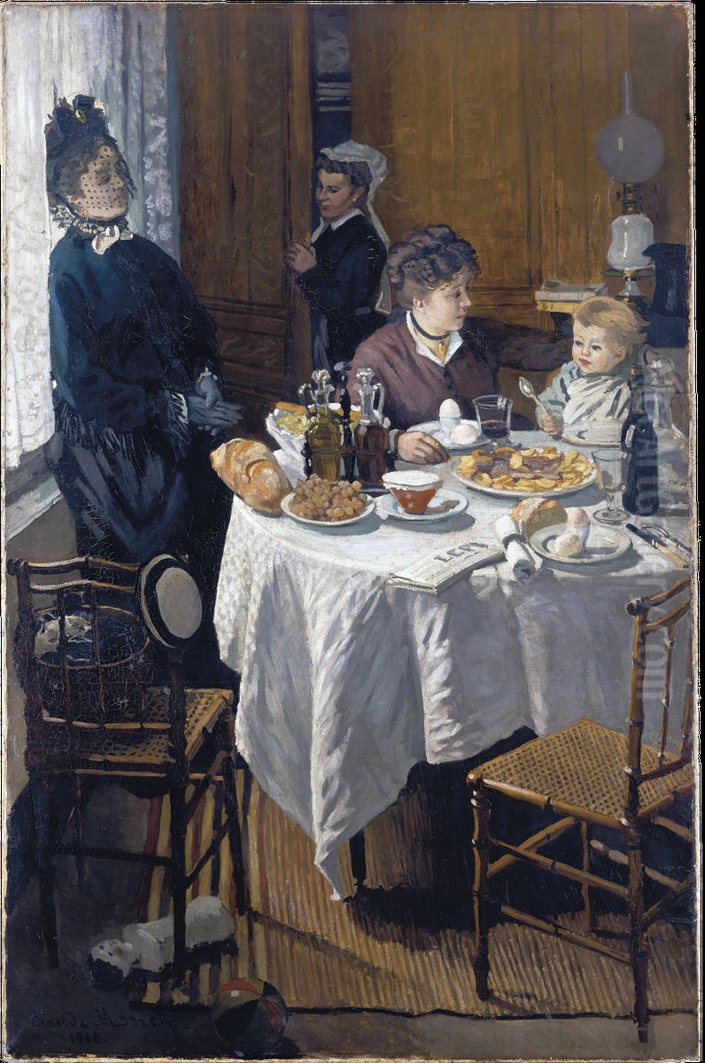 Das Mittagessen Oil Painting by Claude Oscar Monet