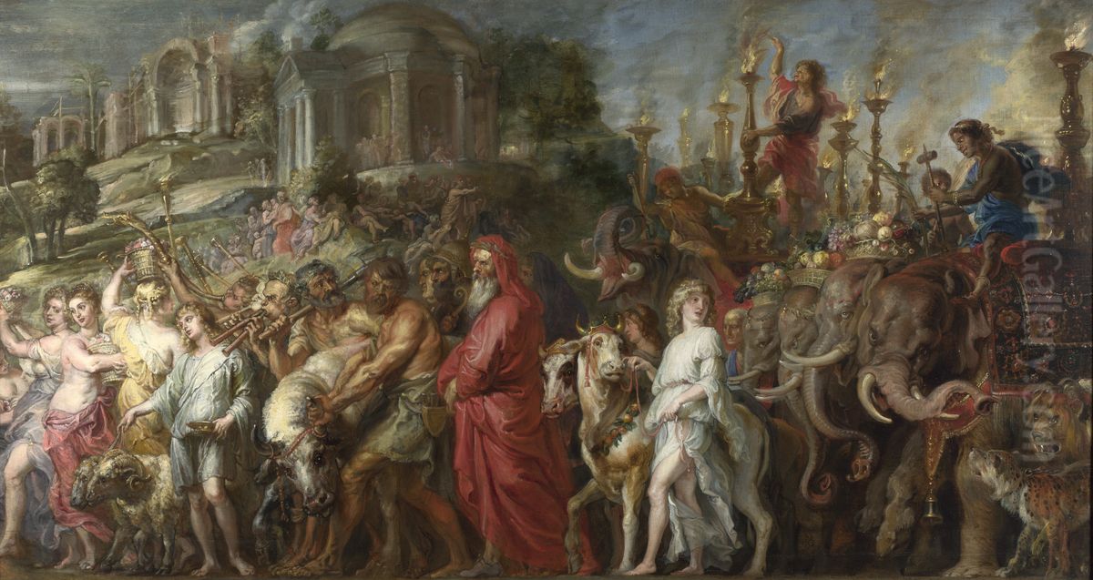 A Roman Triumph Oil Painting by (studio of) Rubens, Peter Paul