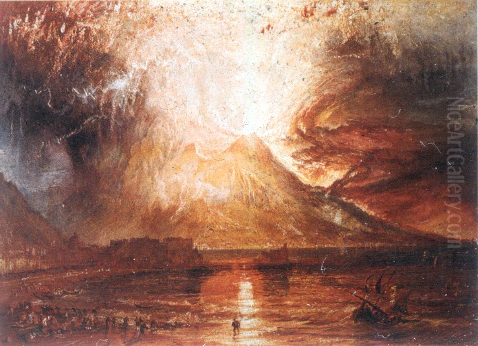 Eruption of Vesuvius Oil Painting by J. M. W. Turner