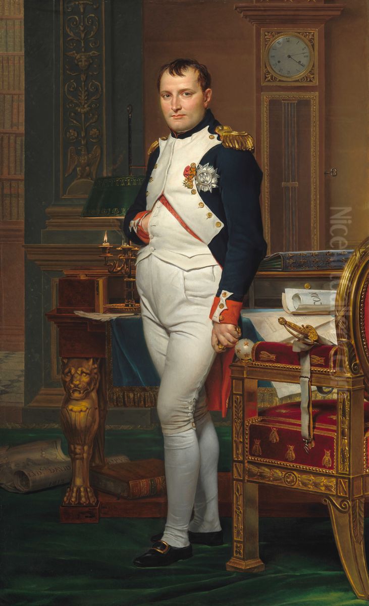 The Emperor Napoleon in His Study at the Tuileries Oil Painting by Jacques-Louis David