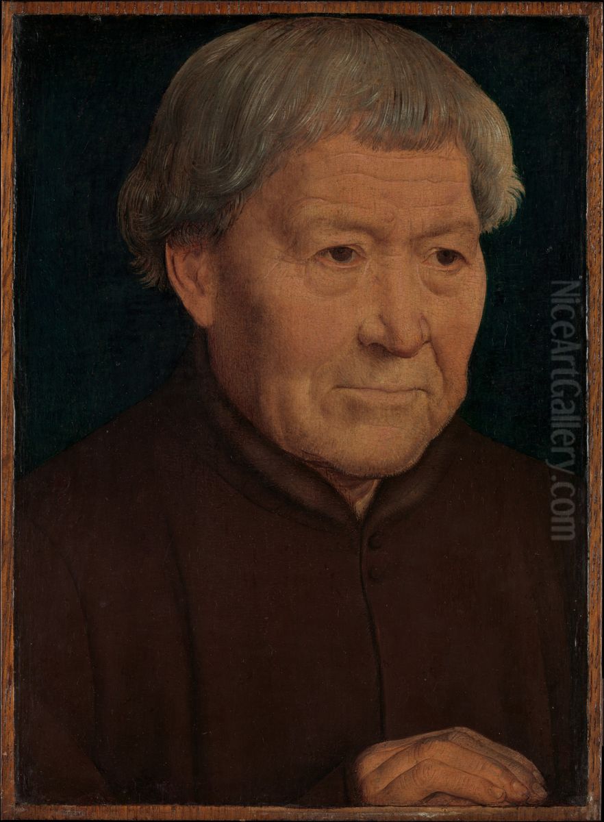 Portrait of an old Man Oil Painting by (manner of) Memling, Hans