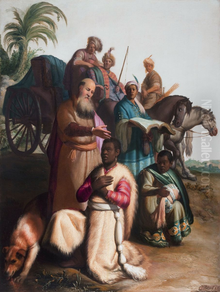 Doop van de kamerling Oil Painting by Rembrandt