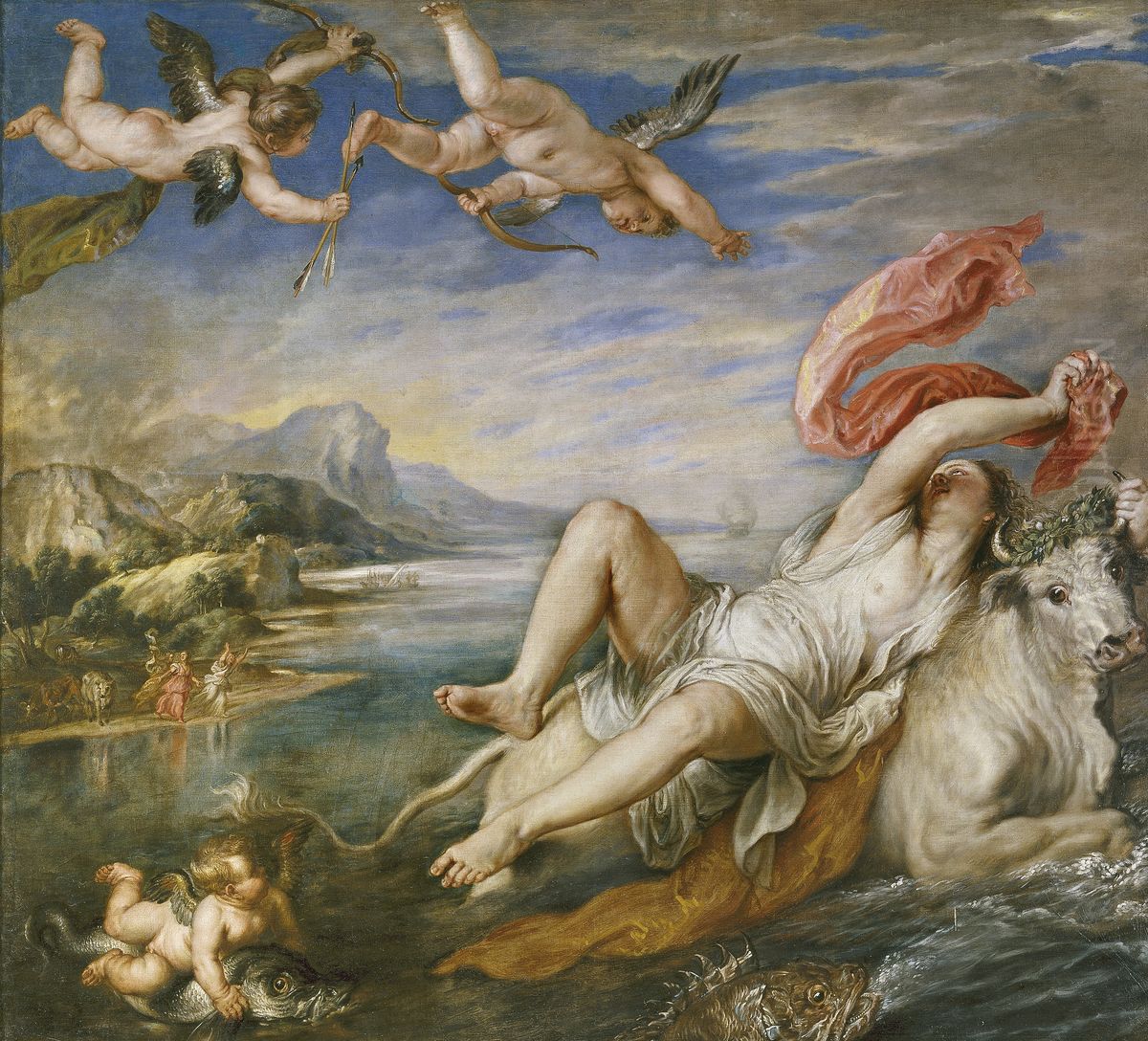 The Abduction of Europa Oil Painting by (studio of) Rubens, Peter Paul
