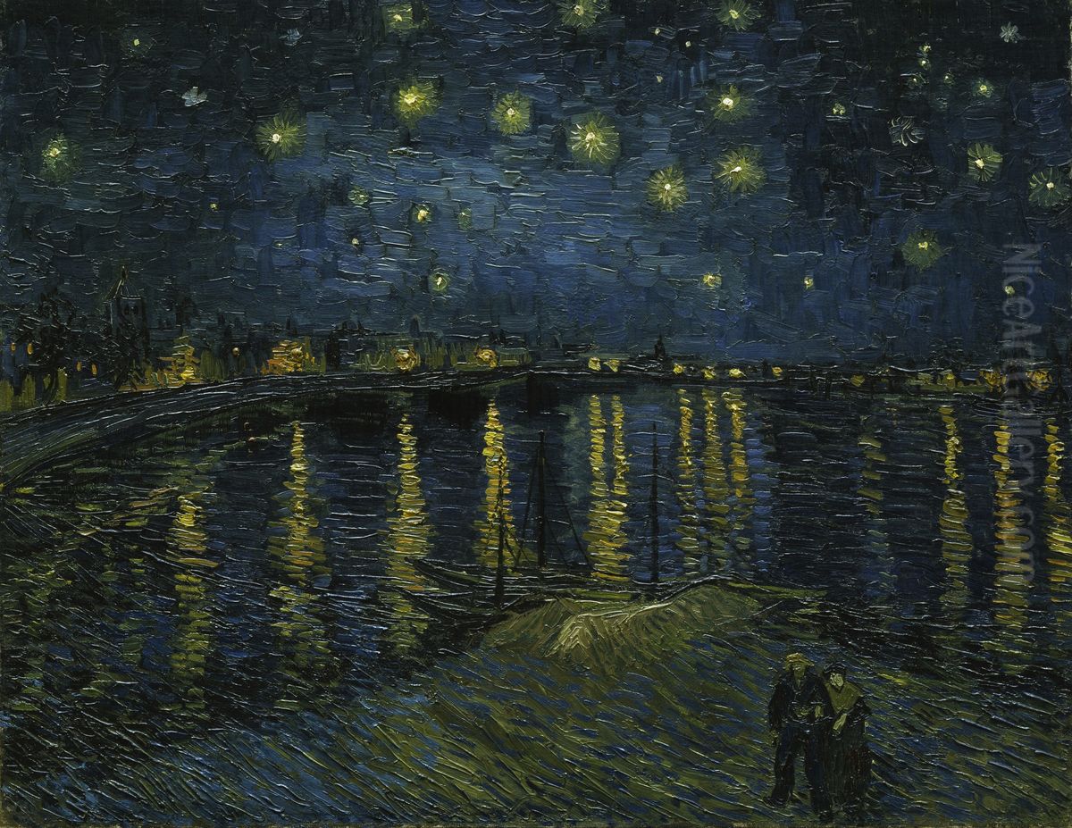 La Nuit etoilee Oil Painting by Vincent Van Gogh