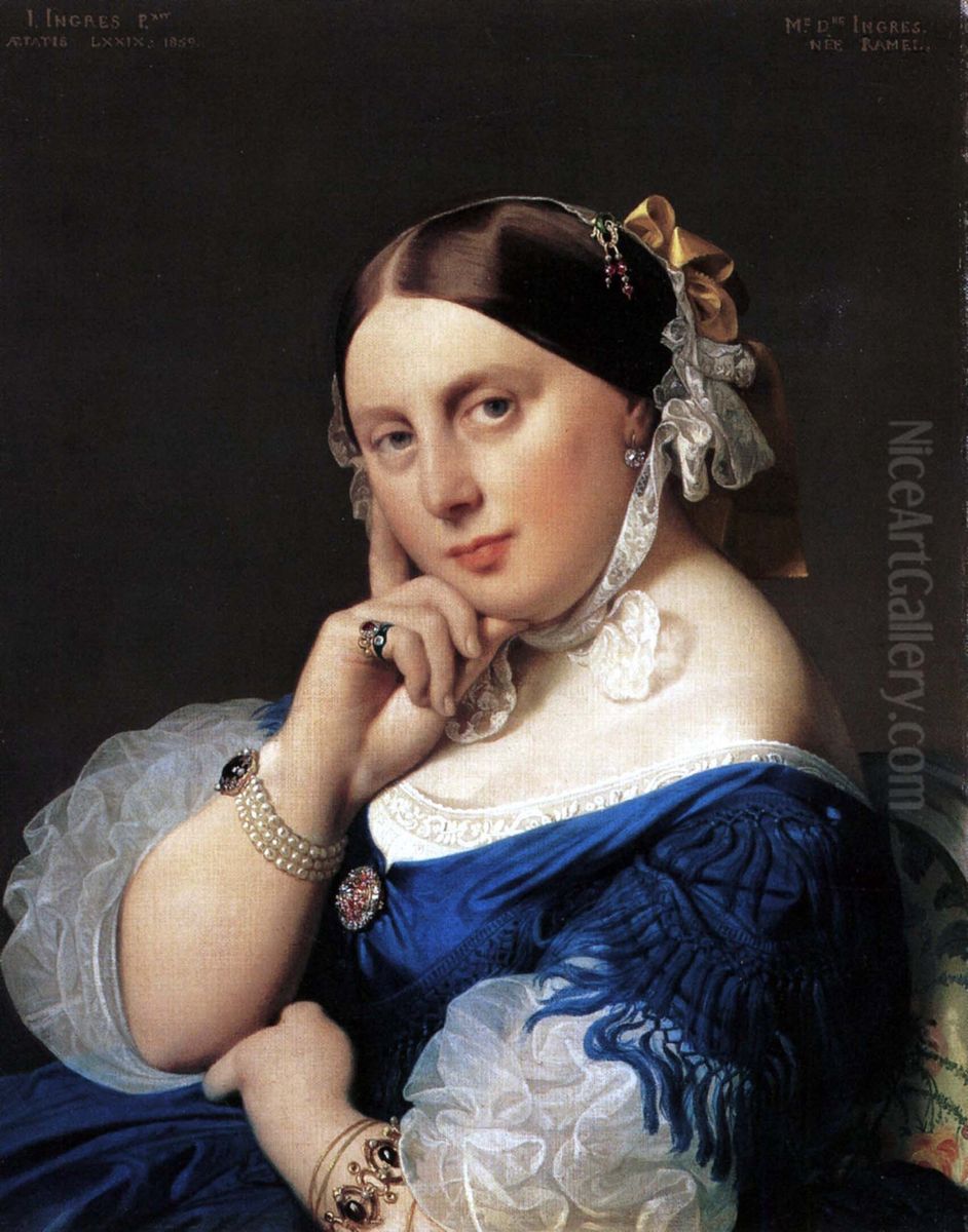 Portrait of Delphine Ramel Oil Painting by Jean Auguste Dominique Ingres