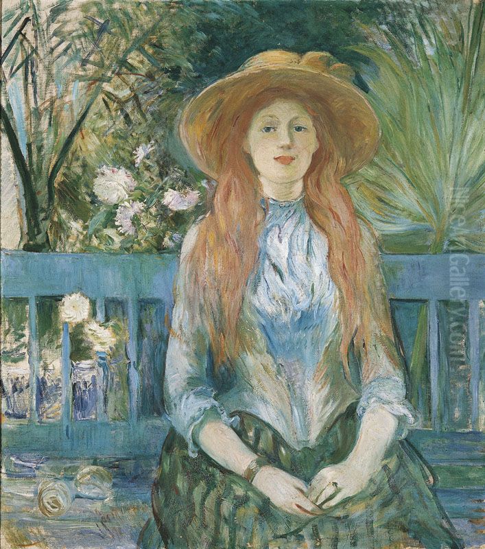 Jeune fille dans un parc Oil Painting by Berthe Morisot
