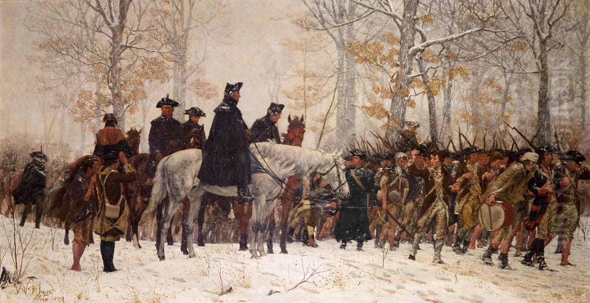 March to Valley Forge Oil Painting by William B. T. Trego