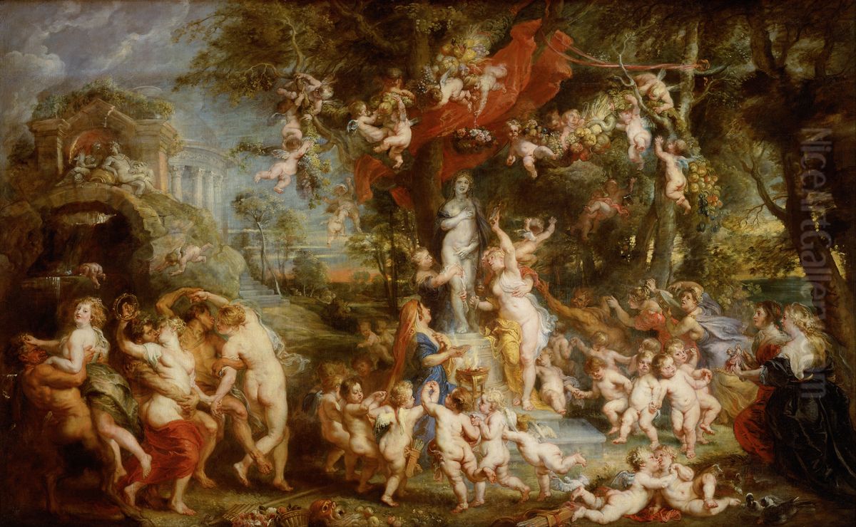 The Feast of Venus Oil Painting by (studio of) Rubens, Peter Paul