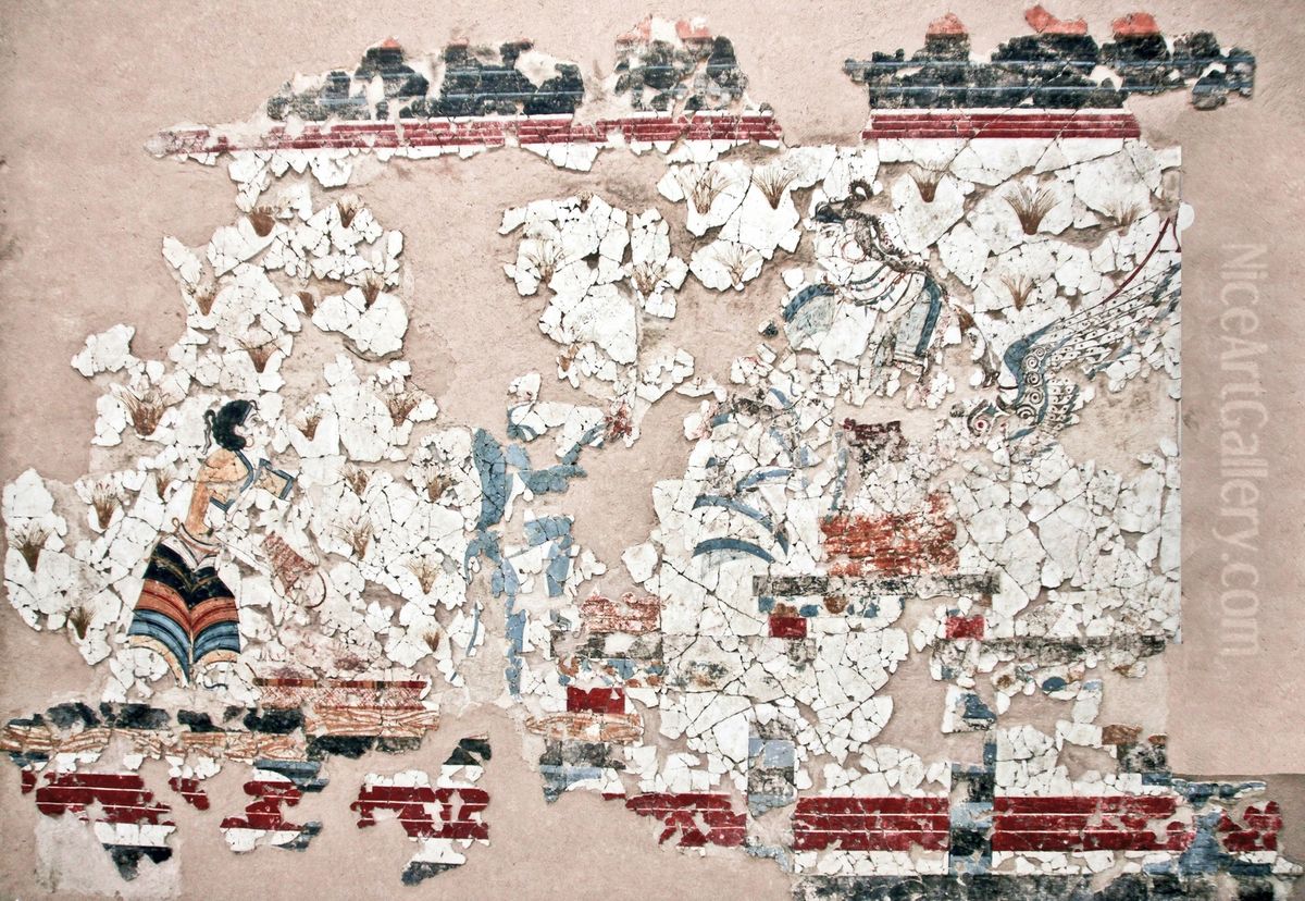 The Crocodiles Oil Painting by unknown