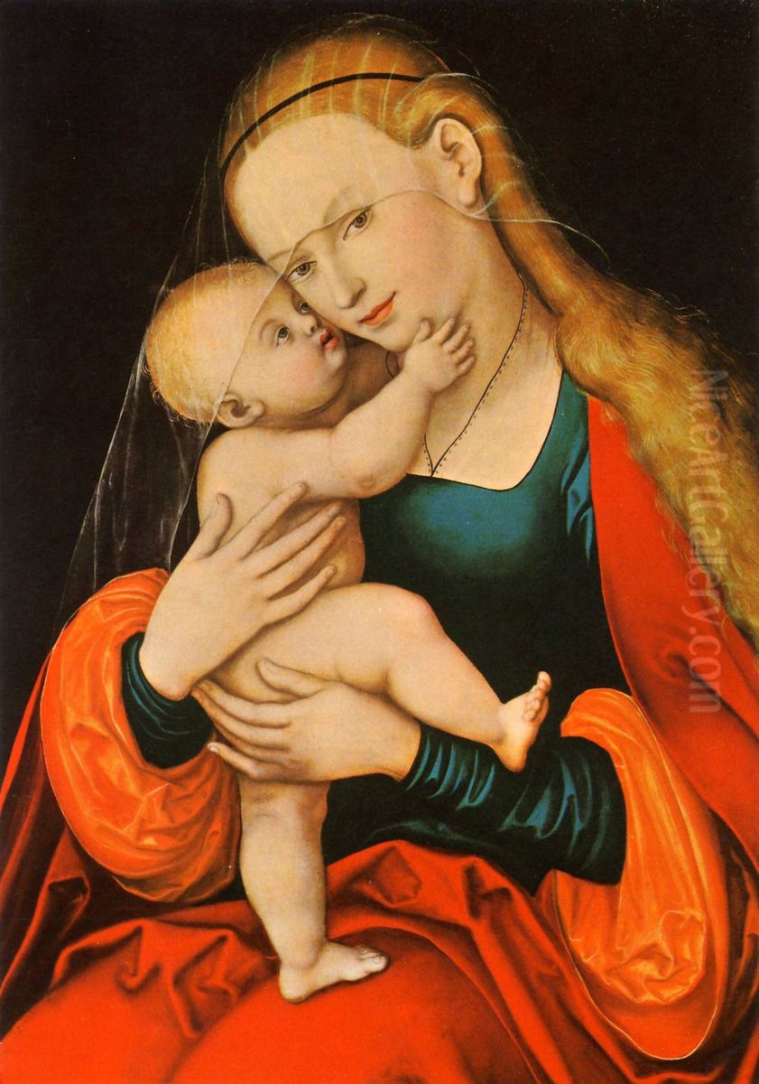 Votive Painting of Our Lady Oil Painting by Lucas Cranach the Elder