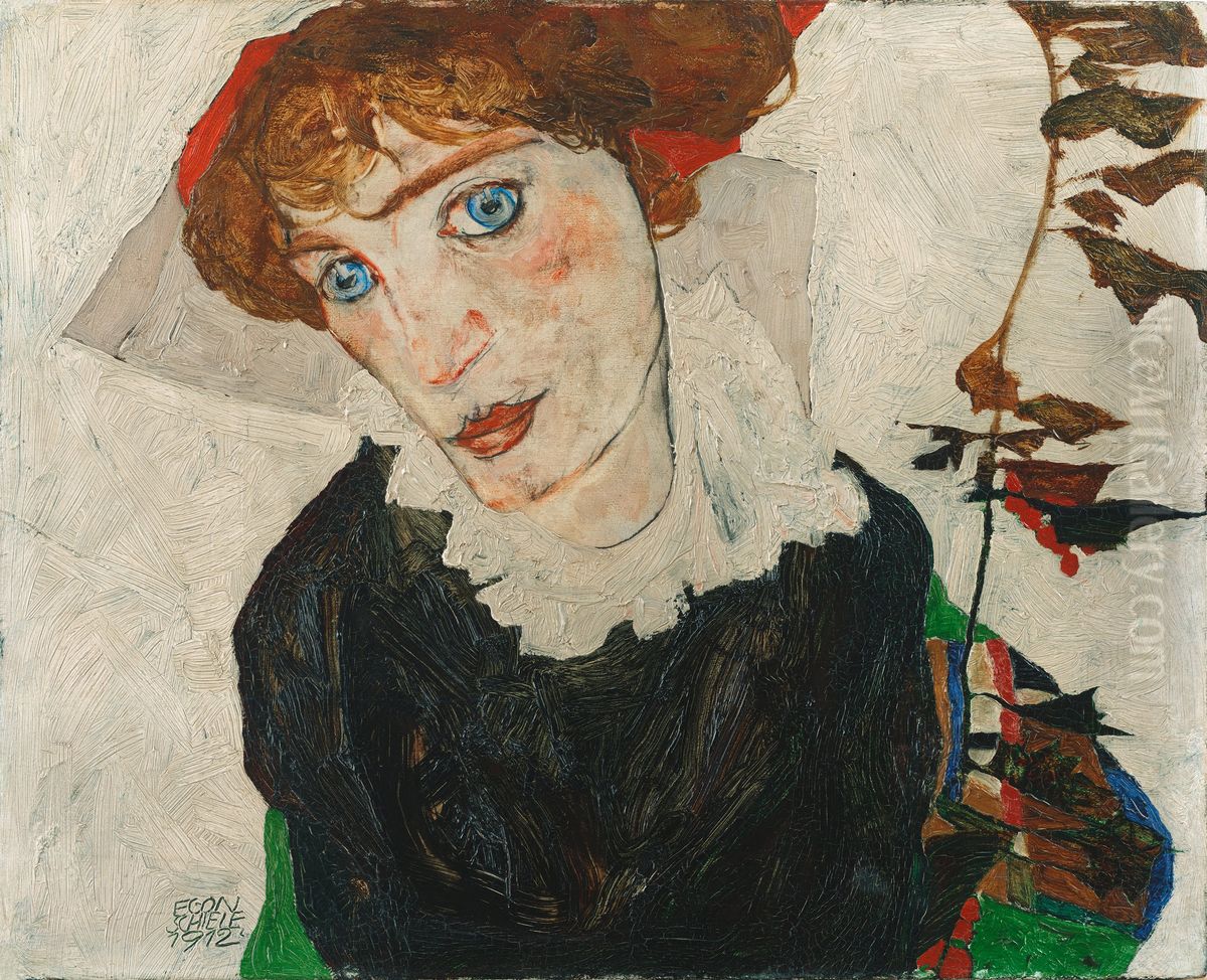 Deutsch:Bildnis Wally Neuzil Oil Painting by Egon Schiele