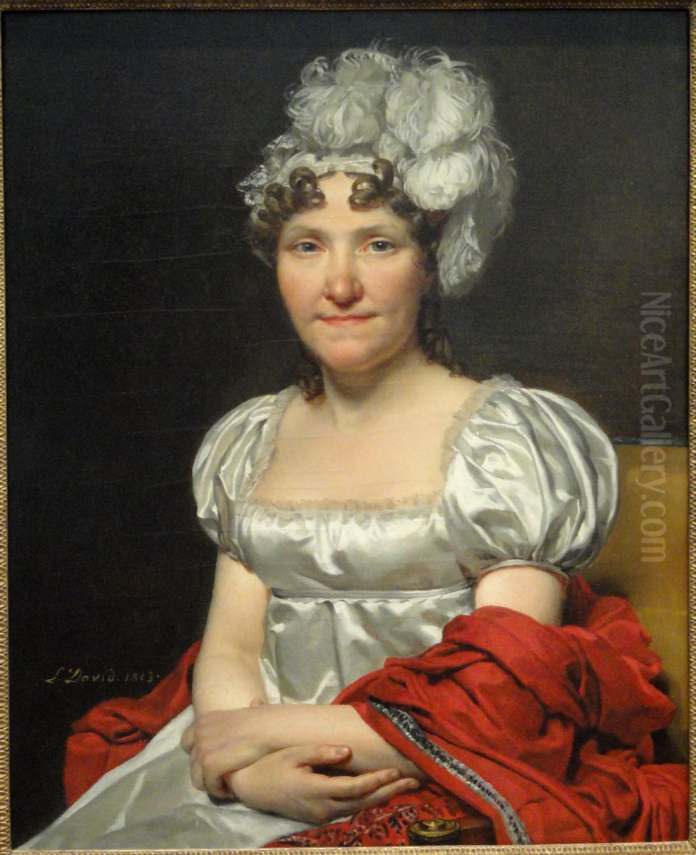 Madame David Oil Painting by Jacques-Louis David