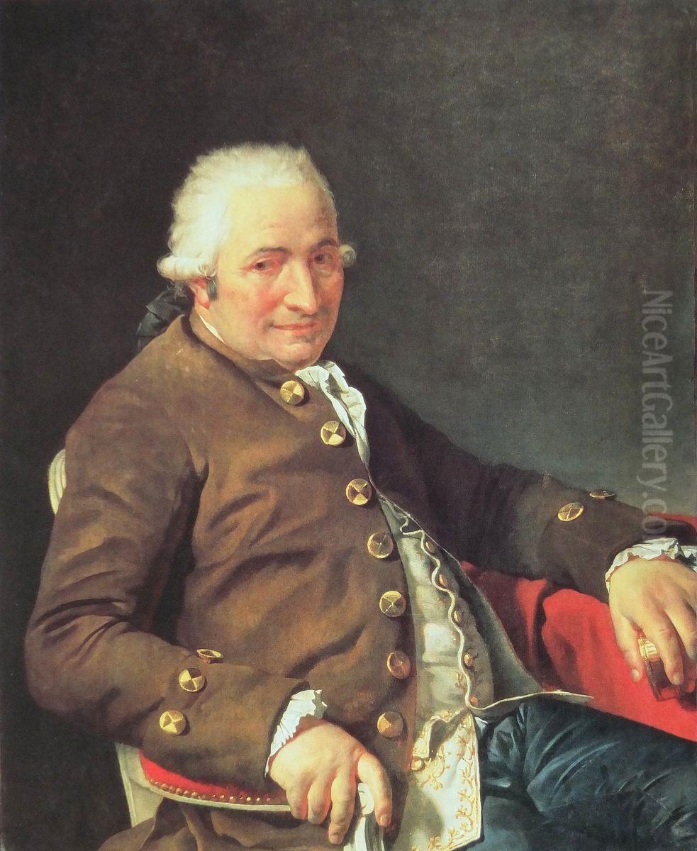 Portrait de Charles-Pierre Pecoul Oil Painting by Jacques-Louis David