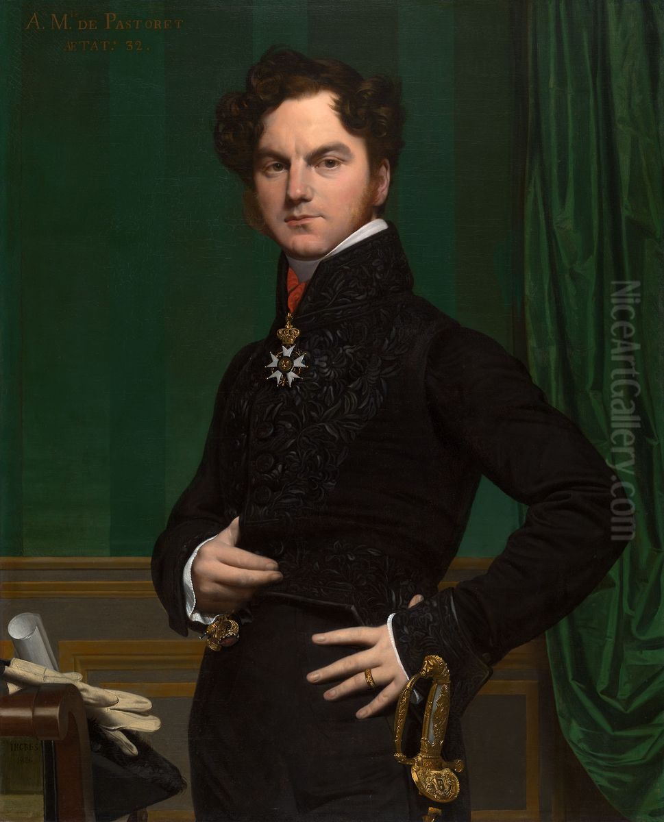 Amedee-David, the Comte de Pastoret Oil Painting by Jean Auguste Dominique Ingres