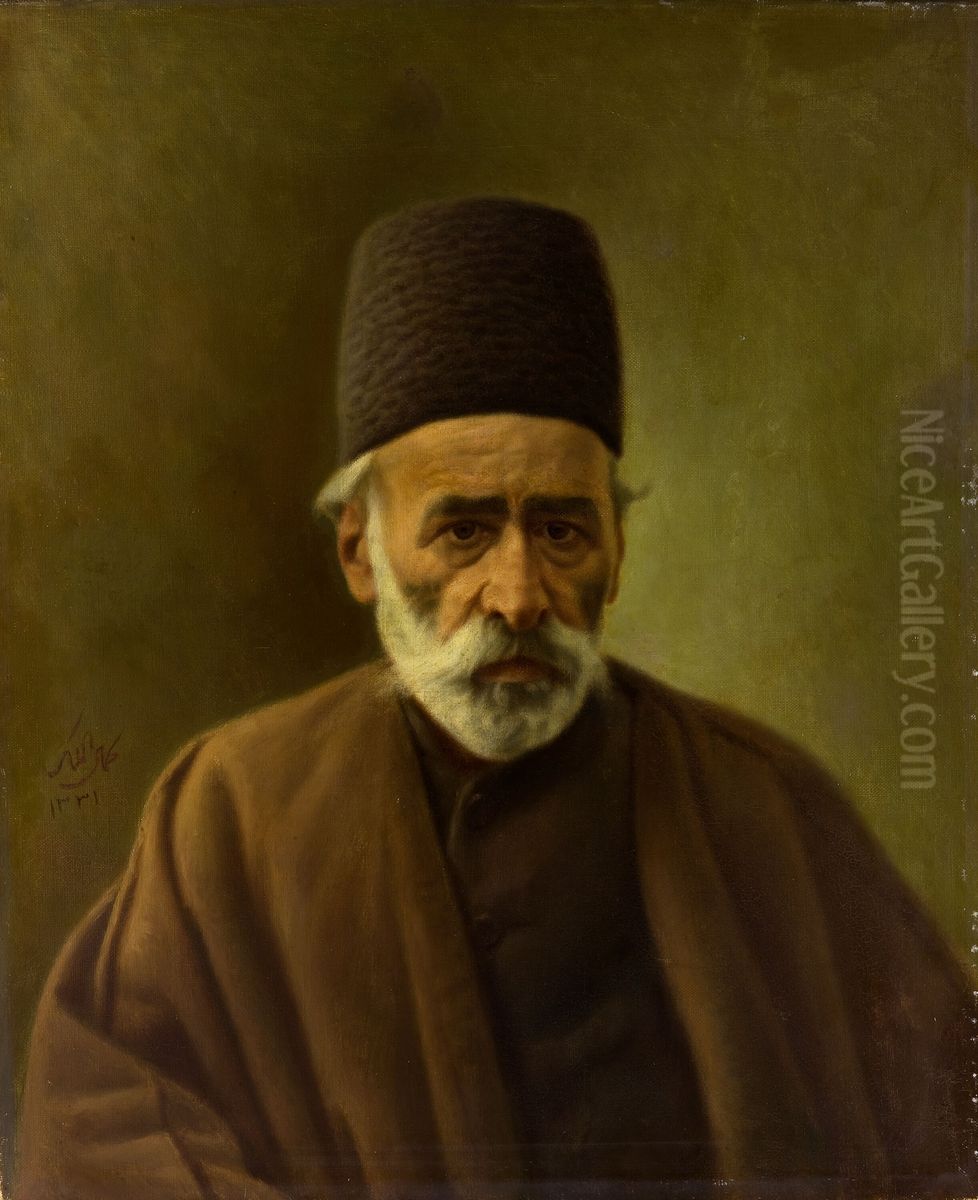 Zoka-ol-Molk Oil Painting by Kamal-ol-molk