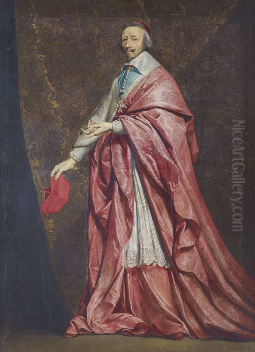 Portrait of Cardinal Richelieu Oil Painting by Philippe de Champaigne