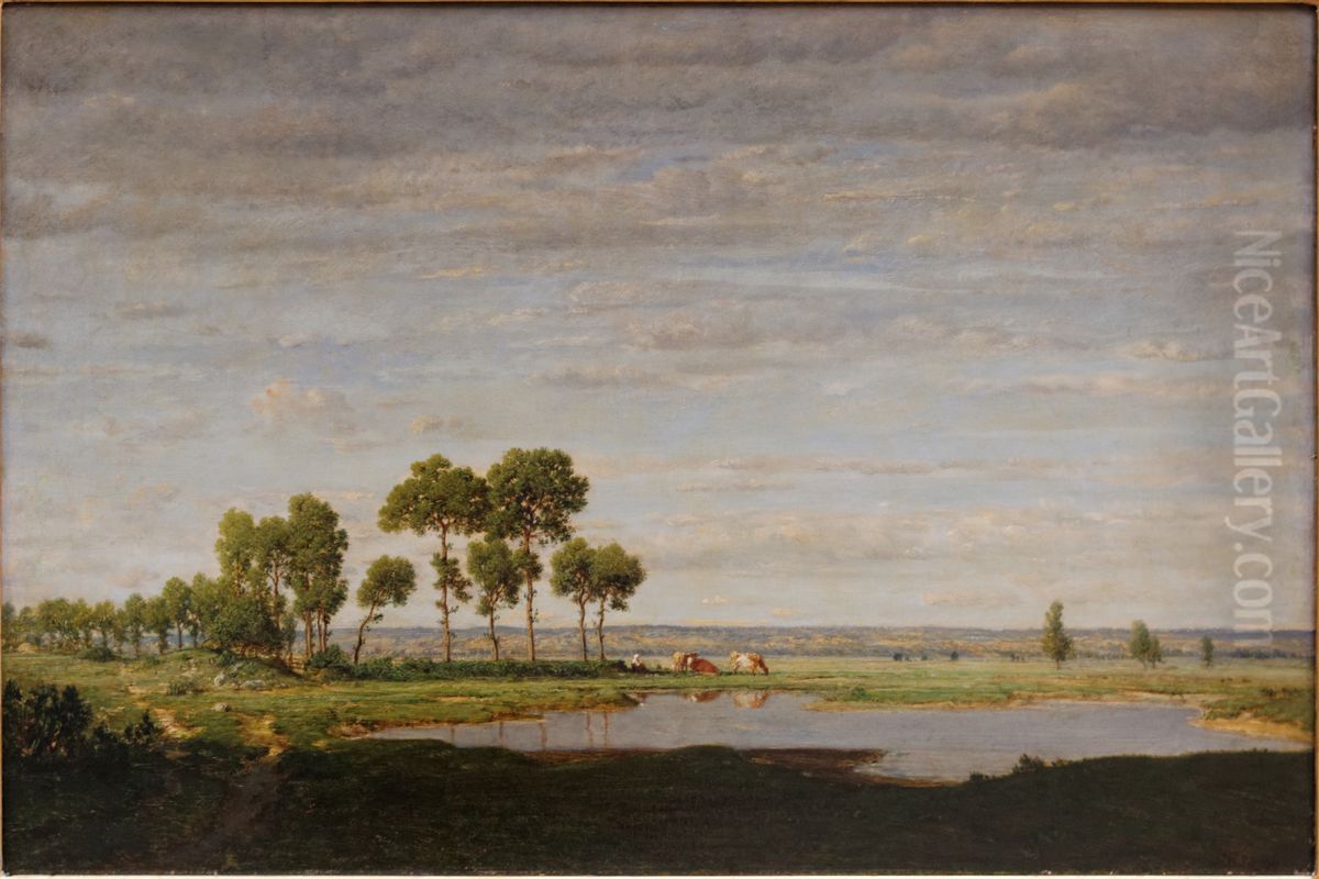 Le Printemps Oil Painting by Theodore Rousseau