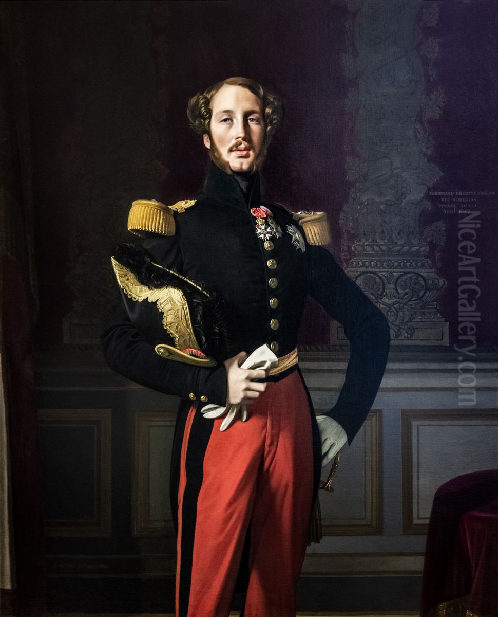 Ferdinand-Philippe d'Orleans by Ingres - RF 2005-13 Oil Painting by Jean Auguste Dominique Ingres