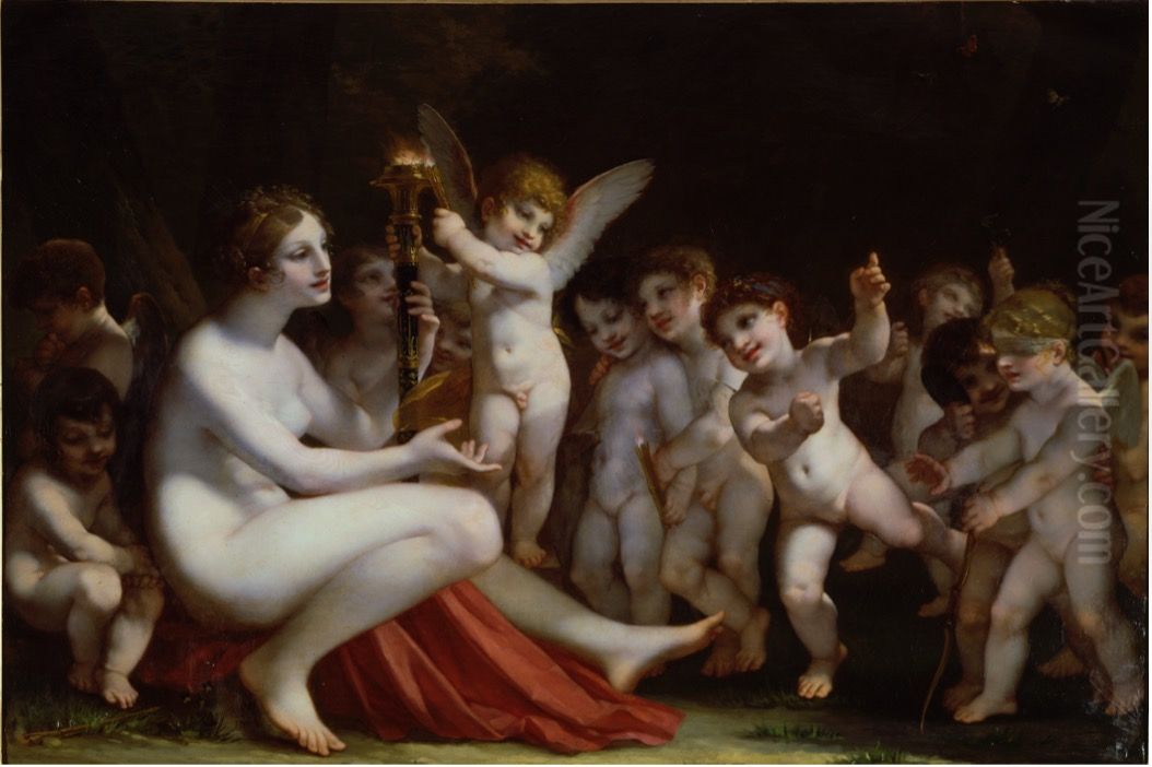 Le Flambeau de Venus Oil Painting by Constance Mayer