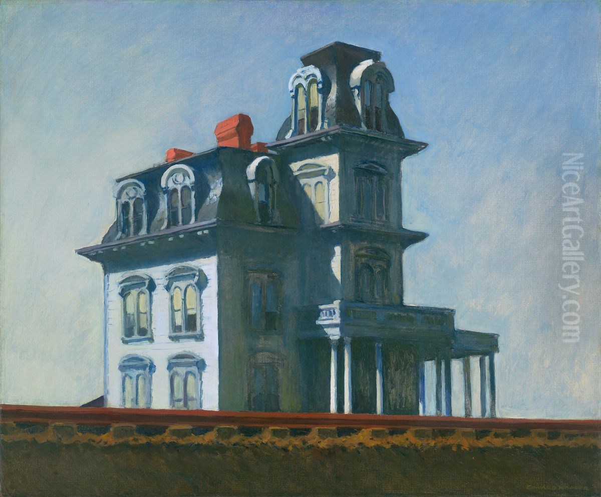 House by the Railroad Oil Painting by Edward Hopper