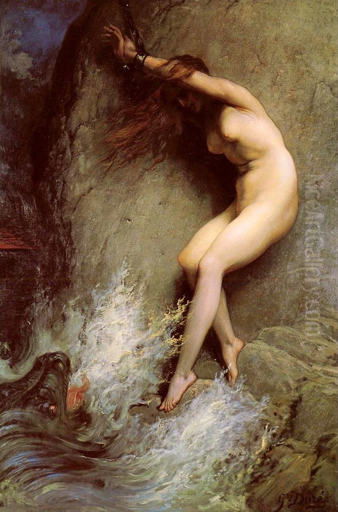 Andromede Oil Painting by Gustave Dore